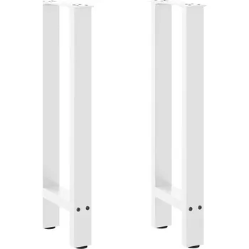 Konferenční stolek OMAXI Nohy konzolového stolku bílé 2 ks 38 x (72-73) cm ocelové 312365