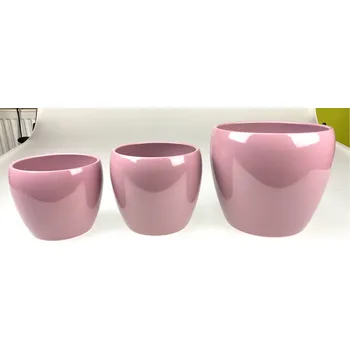 Obal na květináč Obal keramický pr.8 cm růžový ZT5500