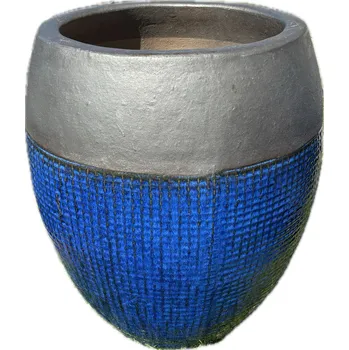 Květináč Květináč mrazuvzdorný pr.50x54 cm modrý