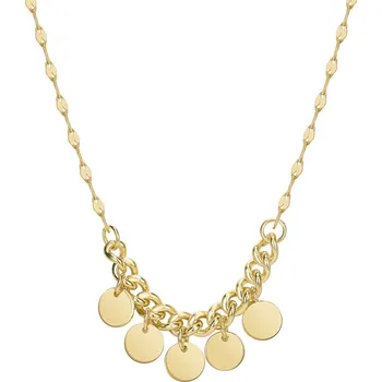 Náhrdelník Majya Stříbrný řetízek s přívěskem HELENE pozlacený Ag/; ≤2,74 g 11946