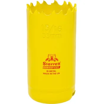 Vrták Vykružovací vrták korunkový HSS 33 mm, bimetalová děrovka STARRETT DPP Deep Cut