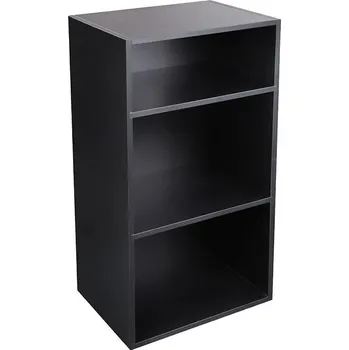 Příslušenství pro gramofon Muziker 4 layer Turntable player&Vinyl record albums storage rack Box na LP desky Black