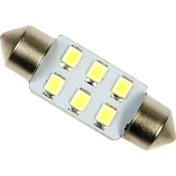 Autožárovka Rabel 31 mm 6 smd C3W C5W C10W SV8,5 bílá