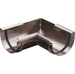 Plastový roh žlabu Gutta Aqua (vnitřní) 125 mm, hnědá