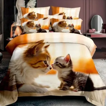 Povlečení Povlečení Cat love 5D 140x200, 70x90 cm