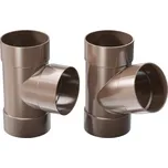 Plastové napojení do svodu Gutta Aqua 110 mm, hnědá