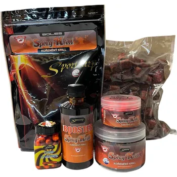 Návnadová surovina Sportcarp Vánoční Set Krmení Spicy Krill