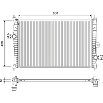 Chladič motoru Chladič, chlazení motoru VALEO 701173