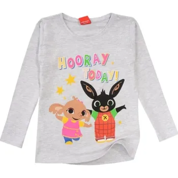 Dívčí oblečení Šedé dívčí tričko Bing, Sula, vel. 104, 110cm Velikost: 110cm