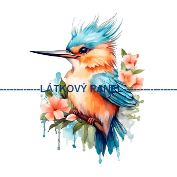 Látkový panel - Ledňáček - PT-10 Velikost: 30x30cm, Materiál: Úplet