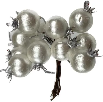 Jeřabiny dekorační 2 cm metalické barvy