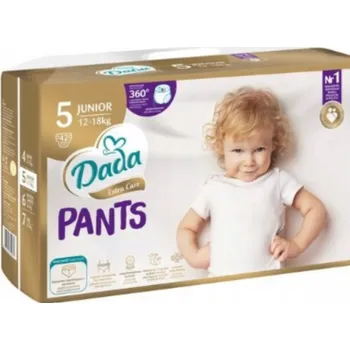 Plenkové kalhoty Plenkové Plenkové Kalhotky Dada Pants Extra Care 5 ks 12-18 kg