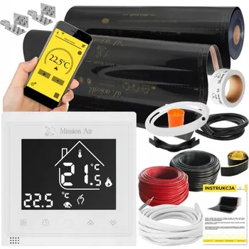 Topná rohož SADA INFRAČERVENÉHO Vyhřívací Podložka Fólie 1,5 m² 160 W