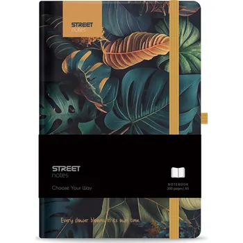 Eurocom Blok FLOWERS Garden A5 linka s gumou 563895