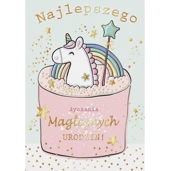 Přání A5 k narozeninám - Jednorožec