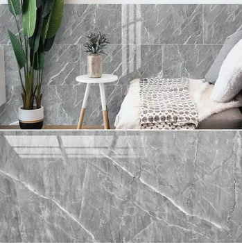 Tapeta Samolepicí laminovaný panel voděodolný šedý beton 40 x 80 cm 