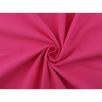 Teplákovina bavlněná počesaná METRÁŽ - 2 růžová malinová