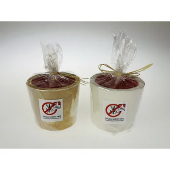 Svíčka Svíčka vonná proti hmyzu v sádrovém odlitku - mix druhů cca 9x7 cm