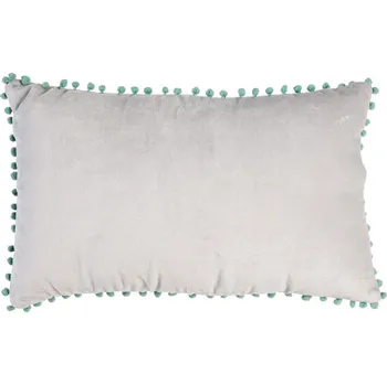 Dekorativní polštářek Bílý dekorační polštář 50x33 cm Pom Pom – Rex London ID_1518736