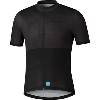 cyklistický dres Dres Shimano Element krátký rukáv tm. šedá konfekční velikost: XXXL
