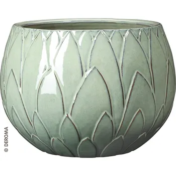 Květináč Květináč Cora pr.37 cm sv.zelený glazovaný zahradní