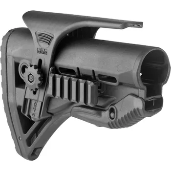FAB Defense GL-SHOCK PCP - Samostatná pažba se zabudovaným absorberem zpětného rázu a lícnicí s bočním railem písková