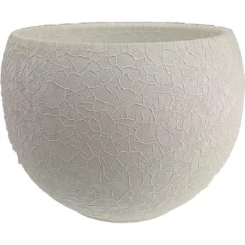 Obal na květináč Obal LUNA Lizard pr.17/13 cm bílý Barva: Bílá