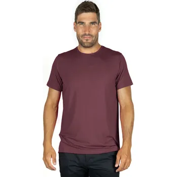 Bambusové Tričko Classic Vínové Krátký Rukáv Pánské Velikost: XL