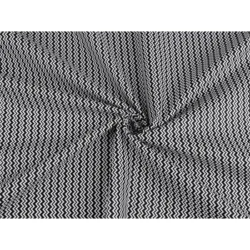 Bavlněná látka chevron jemný - 3 (370) černá