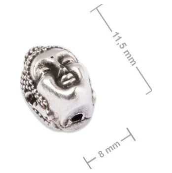 Přívěsek Manumi korálek Buddha 11,5x8 mm postříbřený