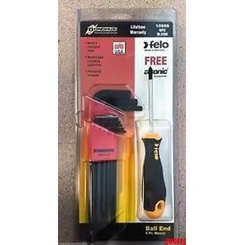 Šroubovák Bondhus 10999 sada L-klíčů imbus (9 ks) + šroubovák PH 2 x 100