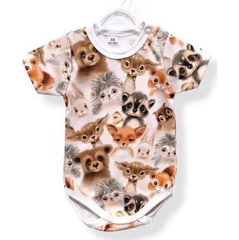 Le Bebe Body krátký rukáv Lesní kamarádi - 74