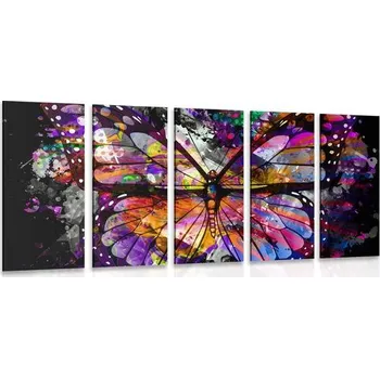 Obraz Dovido 5-dílný obraz neobyčejný motýl