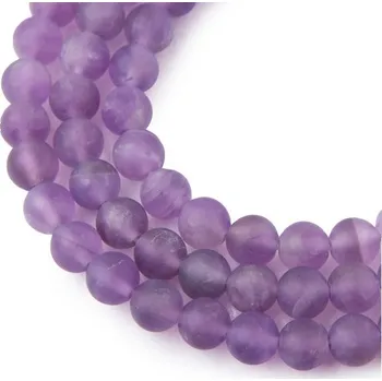 Dětské navlékací korálky Korálky z minerálu Ametyst matný AA 8 mm