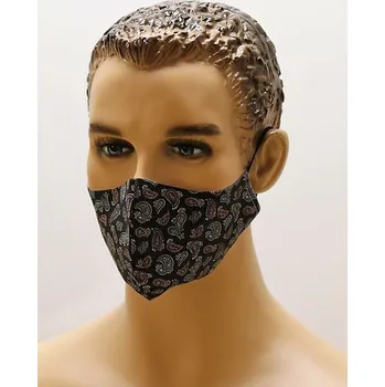 rouška Bavlněná dvouvrstvá rouška kašmír tmavá