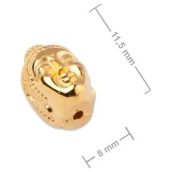 Přívěsek Manumi korálek Buddha 11,5x8 mm pozlacený