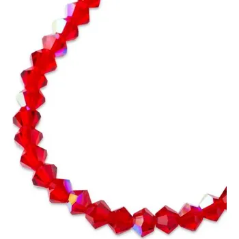 Dětské navlékací korálky Preciosa MC perle Rondelle 4 mm Light Siam AB