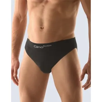 Pánské oblečení Pánské slipy s úzkým bokem, úzký bok, bezešvé, jednobarevné Bamboo PureLine 50003P - černá - S/M