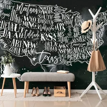 Tapeta Dovido Tapeta naučná mapa USA s jednotlivými státy