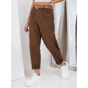 Dámské kalhoty Dámské kalhoty DSTREET UY2844 HNĚDÁ XL