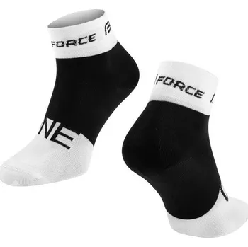 Pánské oblečení FORCE Krátké ponožky FORCE ONE, bílo-černé - L-XL/42-47