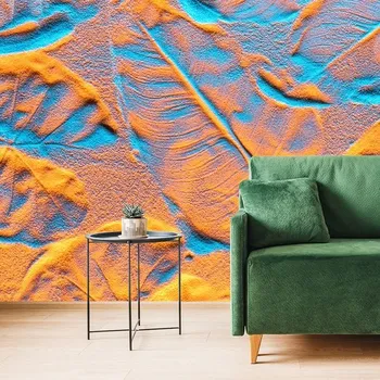 Tapeta Dovido Tapeta textura listí na písečné pláži