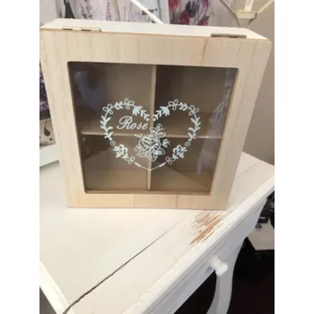 Dárková krabička Krabička na čajové sáčky čtverec