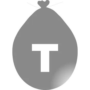 Balónek Balónek písmeno T stříbrné -
