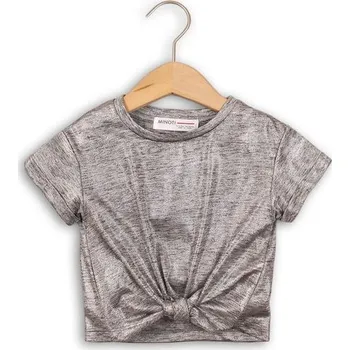 Dívčí tričko Tričko dívčí s krátkým rukávem, Minoti, SHIMMER 1, šedá - 98/104 | 3/4let