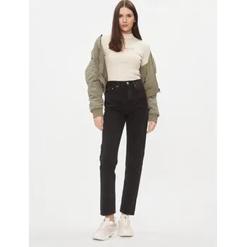 Dámský svetr Calvin Klein Jeans Rolák Hero Monologo J20J222973 Écru Slim Fit XS