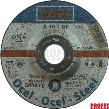 Brusný kotouč Narex Brusný kotouč na ocel GM 125 x 6