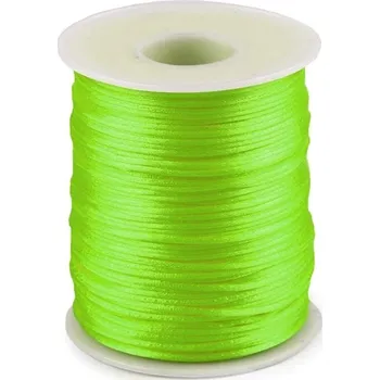 Příze Saténová šňůra Ø1 mm - 115 zelená elektrická
