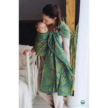 Šátek na nošení dítěte Little Frog ring sling - Spring Plumes - S (1,7 m)