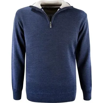 Pánský svetr Kama Svetr Kama Merino 4105 tmavě modrý